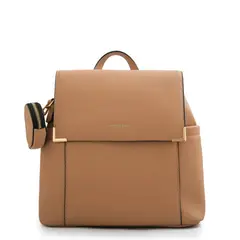 AMPHORA - Mochila con tapa mediana corcega beige oscuro