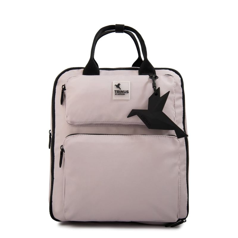 TRINUS - Mochila porta notebook mediana lorenza blanco crudo