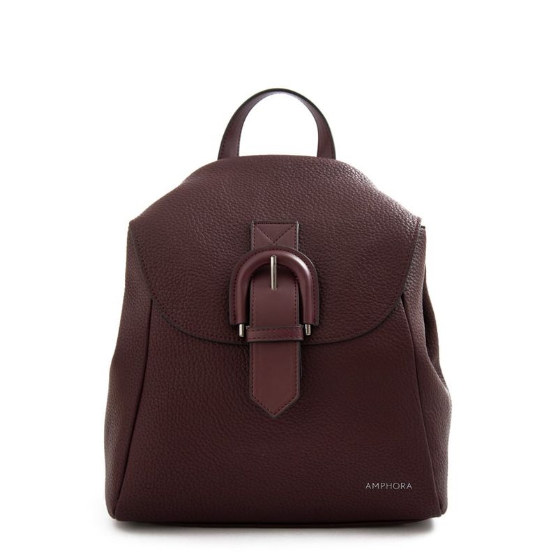 AMPHORA - Mochila con tapa mediana jessie burdeo