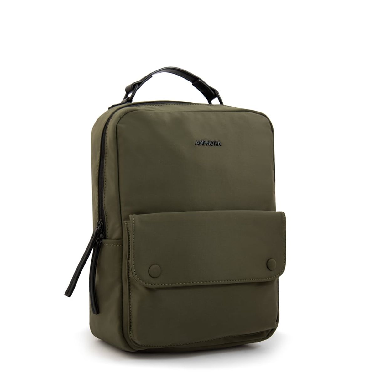 AMPHORA - Mochila mediana islandia verde oliva