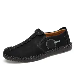 XHCY - Zapatos Casual Hombre Cuero Suave Mocasines