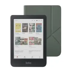 KOBO - Lector e reader Clara Colour Negro con Funda SleepCover Verde