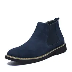 XHCY - Hombres Zapatos Casual Cuero Senderismo Botas Chelsea