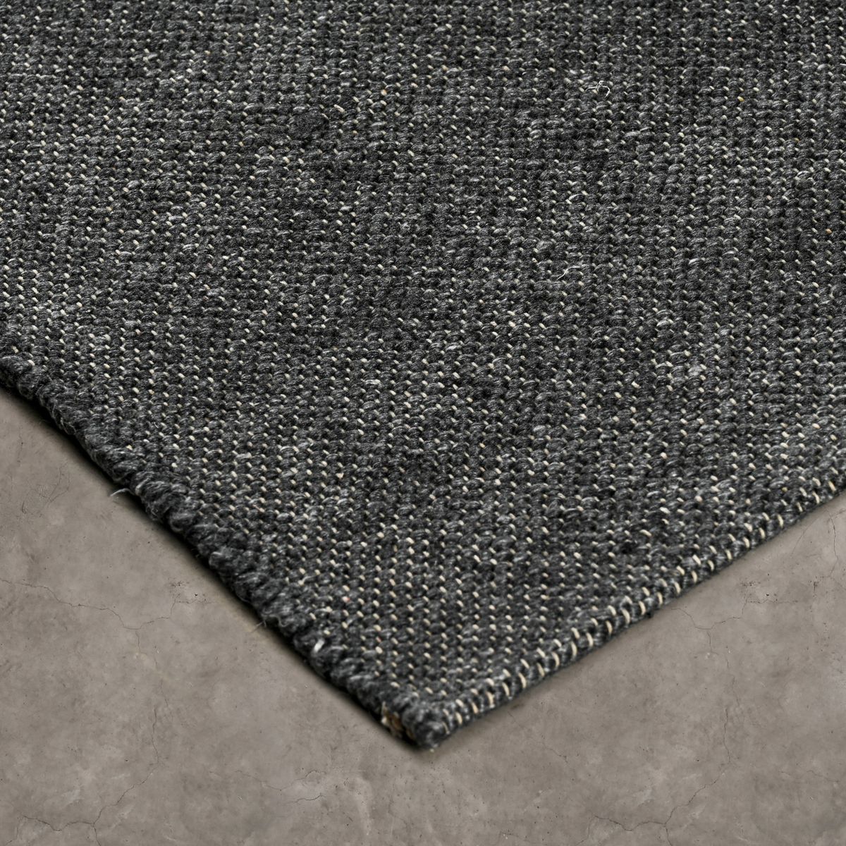 ELEMENTS & CO - Alfombra Wool Topstitch Gray 200x290 cm