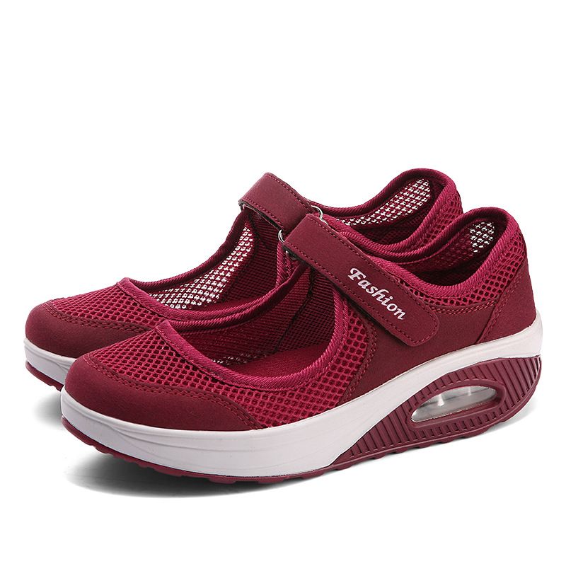XHCY - Zapatillas Casual Transpirables Con Punta Redonda Para Mujer
