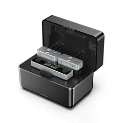 ULANZI - U-Mic AM18 Micrófono Lavalier Doble Hasta 100 Metros A018GBB1