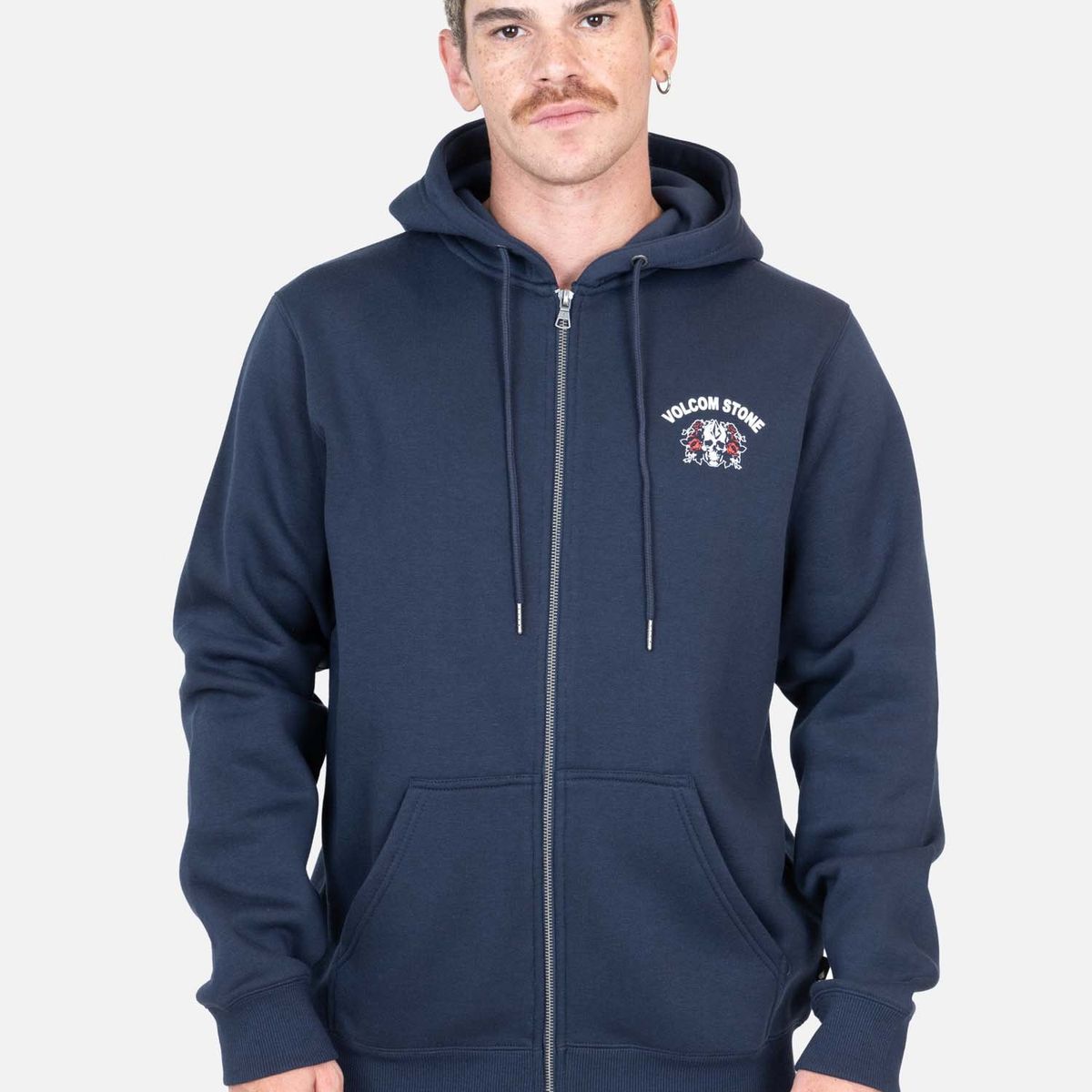 VOLCOM - Poleron Warp Azul Marino Hombre Volcom - Azul Marino