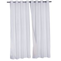 Set 2 Cortinas Black Out Classic 1.40 X 2.25 Blanco