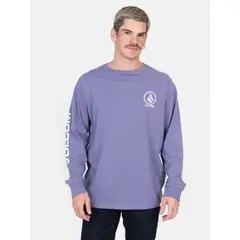 VOLCOM - Polera ML CarveX Burdeo Hombre - Burdeos