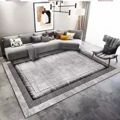 ANGELES DEL HOGAR - ALFOMBRA LISA CON DISEÑO EN 3D 200X240CM
