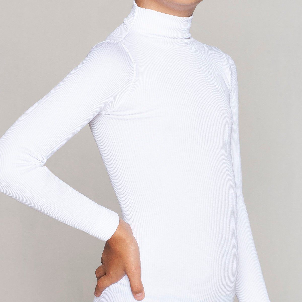 MONARCH - Beatle Infantil Esencial Acanalado Blanco Monarch