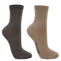 MONARCH - 2 Pares Calcetín Bamboo Basic Beige