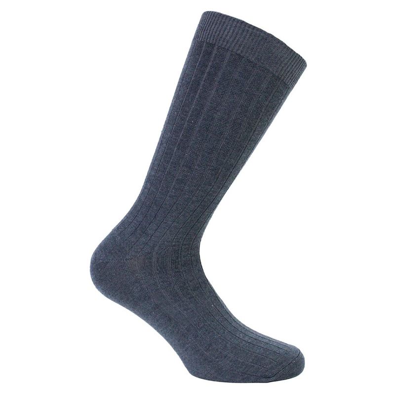 PERUGGI - Calcetín Bamboo Acanalado Largo Americano Jeans PERUGGI