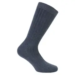 PERUGGI - Calcetín Bamboo Acanalado Largo Americano Jeans