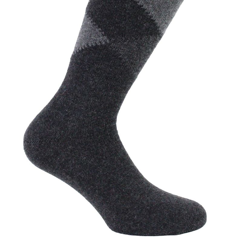 PERUGGI - Calcetín Lana Italiana Rombo Negro PERUGGI