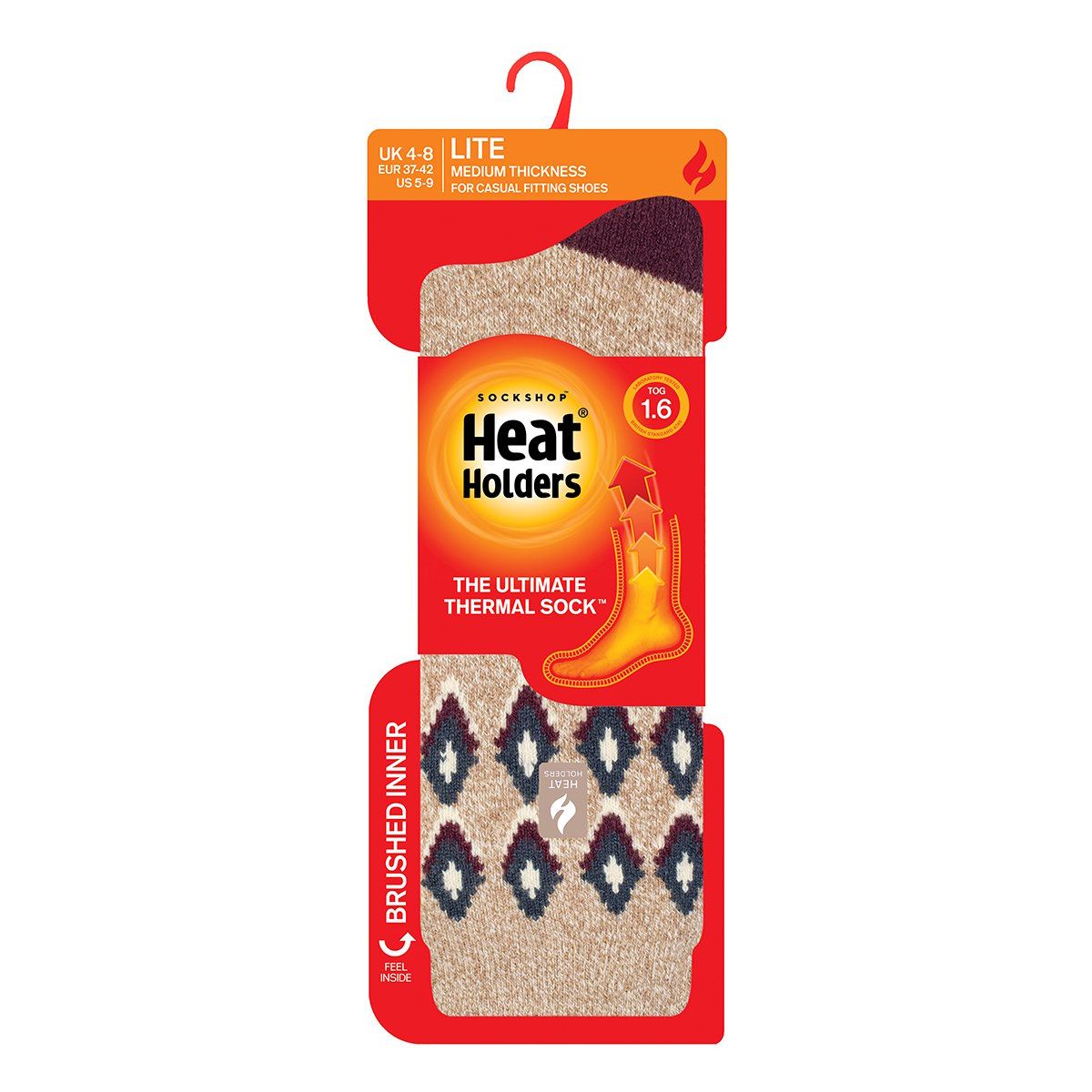 HEAT HOLDERS - Calcetín Lite Lourdale Beige Heat Holders