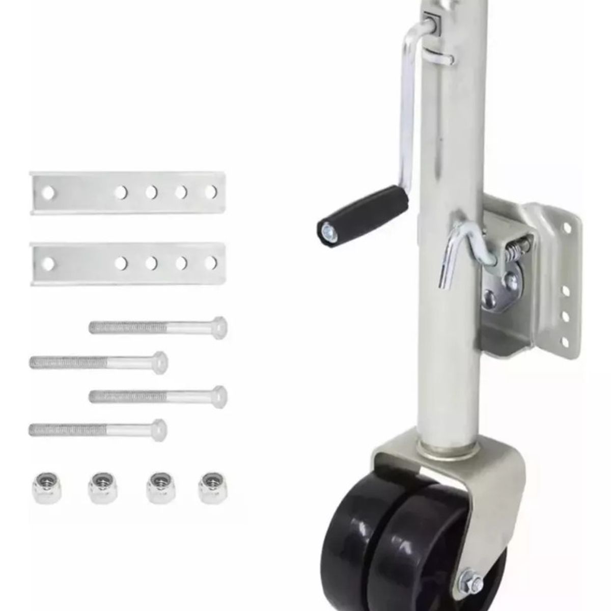 GENERICO - Pata Carro Arrastre Rueda Maniobrable Enganche