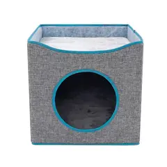 ALPHA - Cama Mascota Soft Confort Transportable Con Techo 39 cm