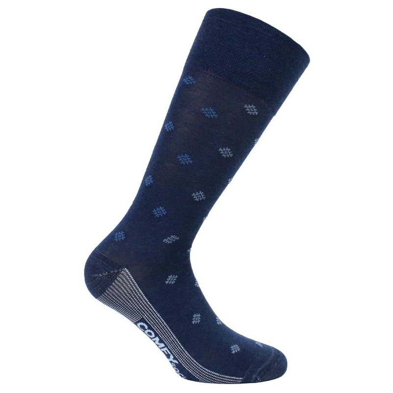 MONARCH - Calcetín Comfy Cobre + Bamboo Rombos Azul COMFY SOCKS