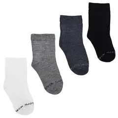 MONARCH - 4 Pares Calcetín Bamboo Basic Gris