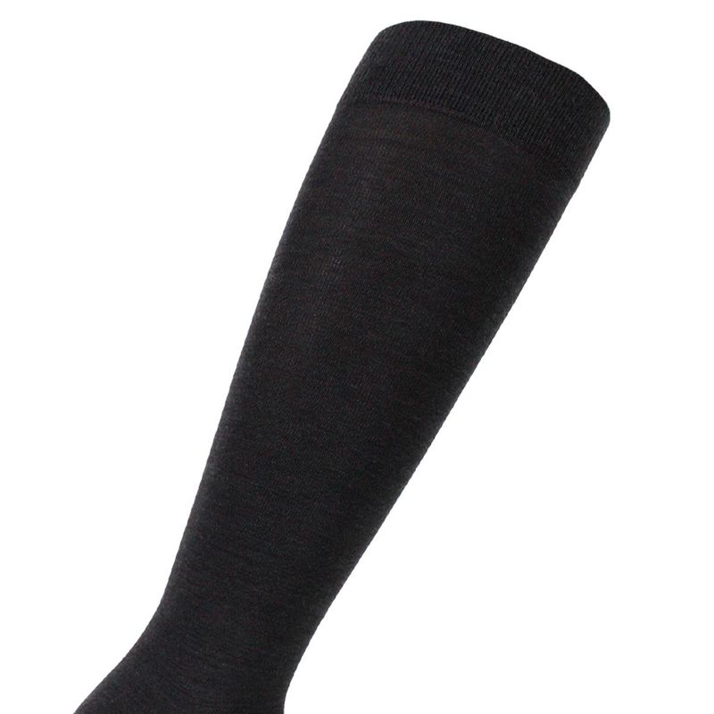 PERUGGI - Calceta Lana Merino Liso 44 Negro PERUGGI