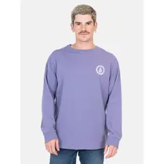 VOLCOM - Polera ML Rotation Burdeo Hombre - Burdeos