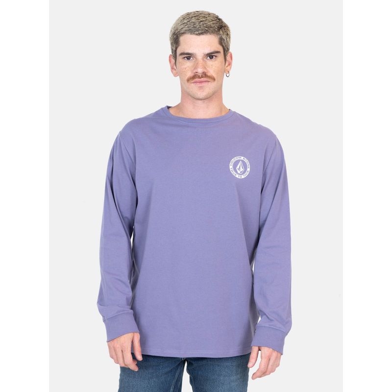 VOLCOM - Polera ML Rotation Burdeo Hombre Volcom - Burdeos