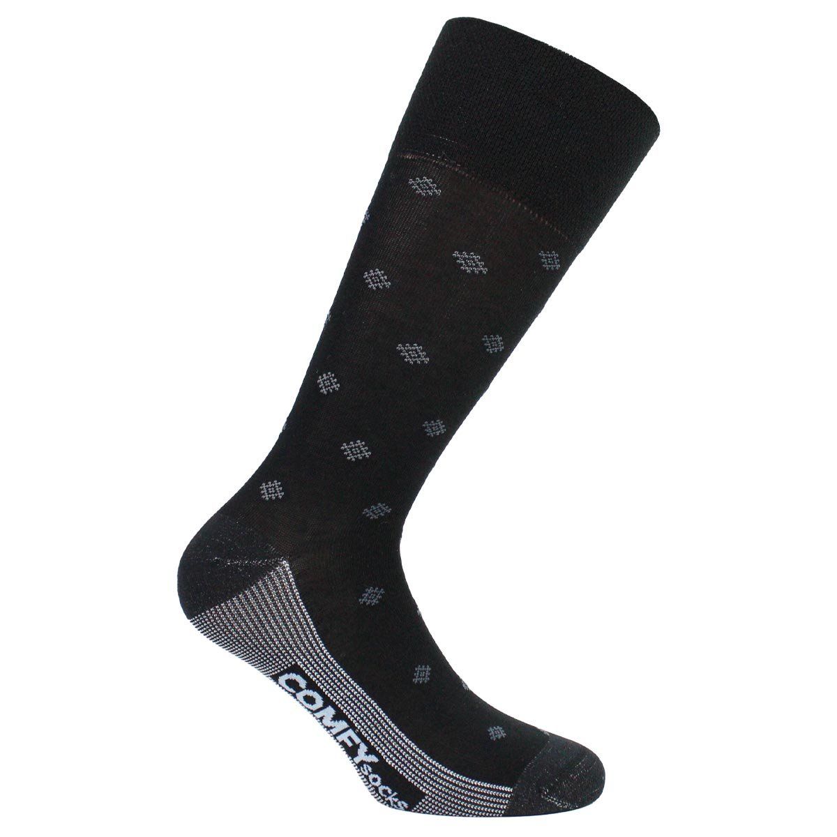 MONARCH - Calcetín Comfy Cobre + Bamboo Rombos Negro COMFY SOCKS