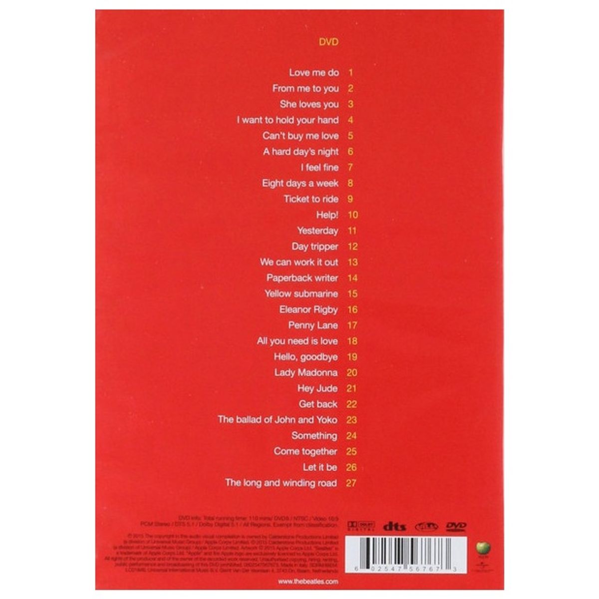 HITWAY MUSIC - THE BEATLES - THE BEATLES 1  - DVD