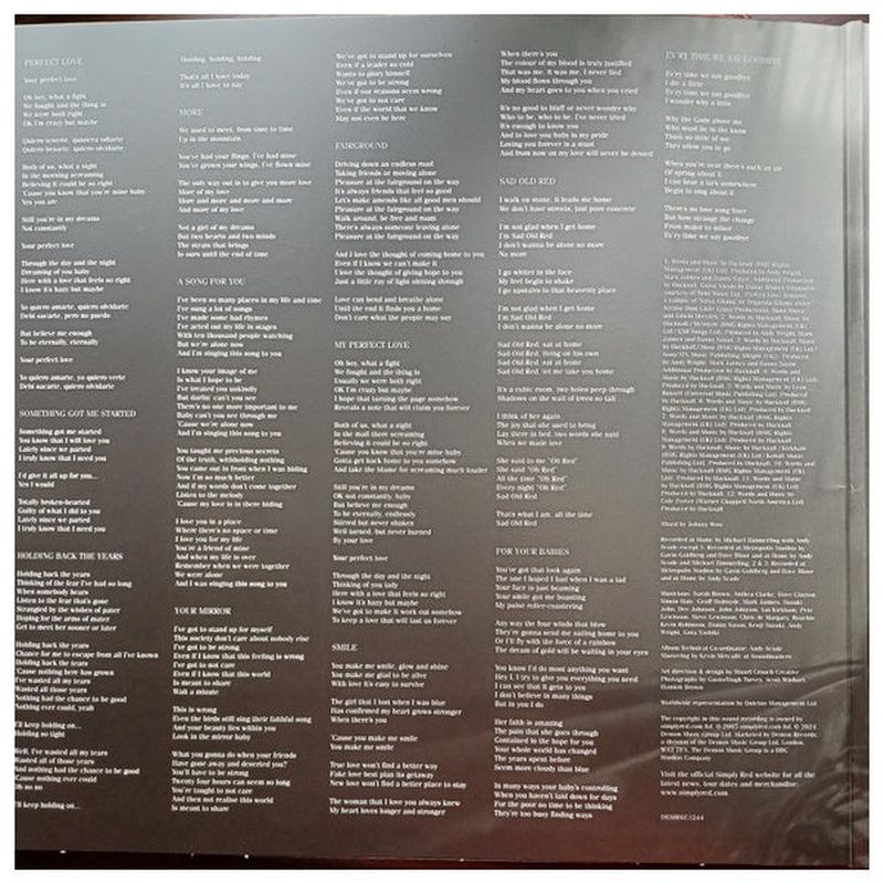 HITWAY MUSIC - SIMPLY RED - SIMPLIFIED ANNIVERSARY SILVER VINYL - VINILO