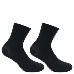 MONARCH - 2 Pares Calcetín Bamboo Basic Largo 2/4 Negro