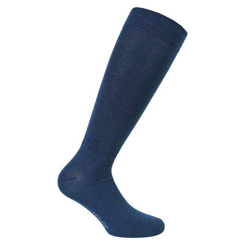 PERUGGI - Calceta Lana Merino Liso 44 Azul PERUGGI