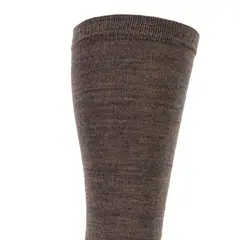 MONARCH - 2 Pares Calcetín Lana Merino Liso Beige