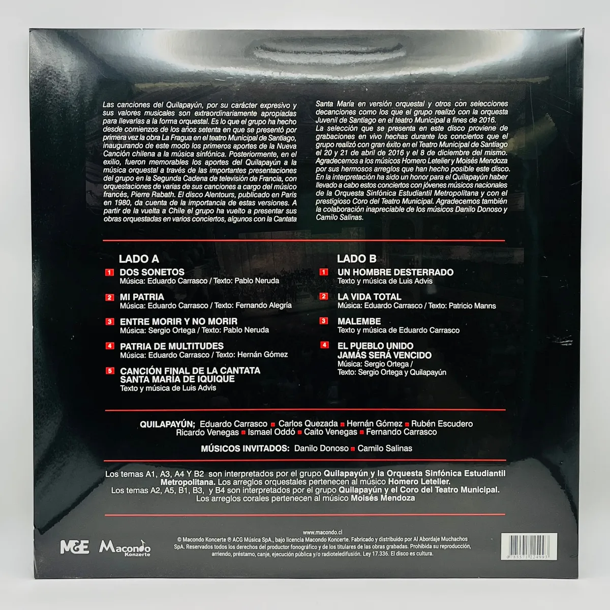 HITWAY MUSIC - QUILAPAYUN  - SINFONICO - VINILO