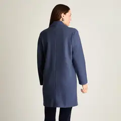 CURVI - Abrigo Basico Manga Larga Azul