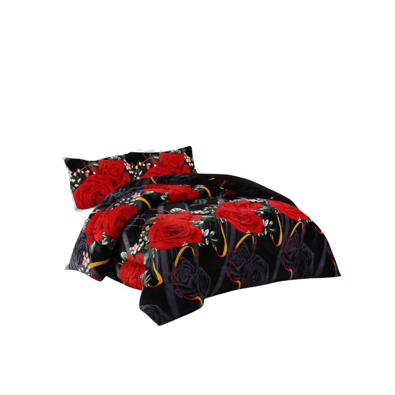 GENERICO - Cobertor De Invierno Plaza y Media Plush Diseños 230x180cm TF