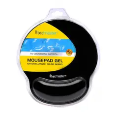 TECMASTER - Mousepad Gel Ergonómico TM-100557 Negro