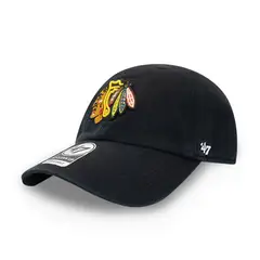 47 BRAND - Gorra NHL Blackhawks 47 Clean Negro