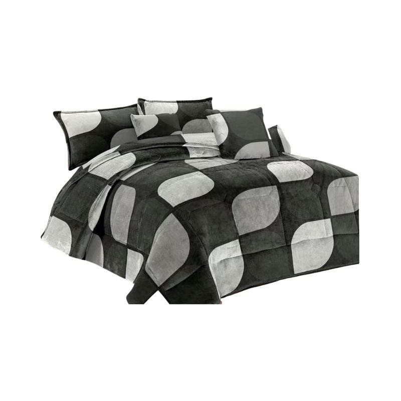 GENERICO - Cobertor De Invierno Plaza y Media Plush Diseños 230x180cm TF