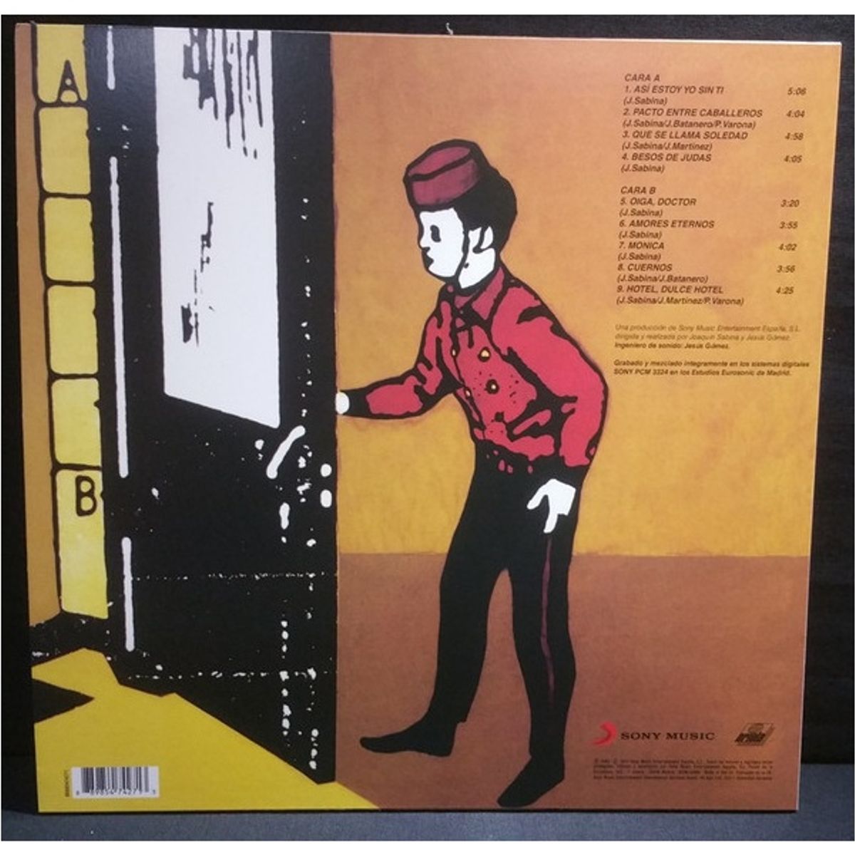 HITWAY MUSIC - JOAQUIN SABINA - HOTEL DULCE HOTEL - VINILO