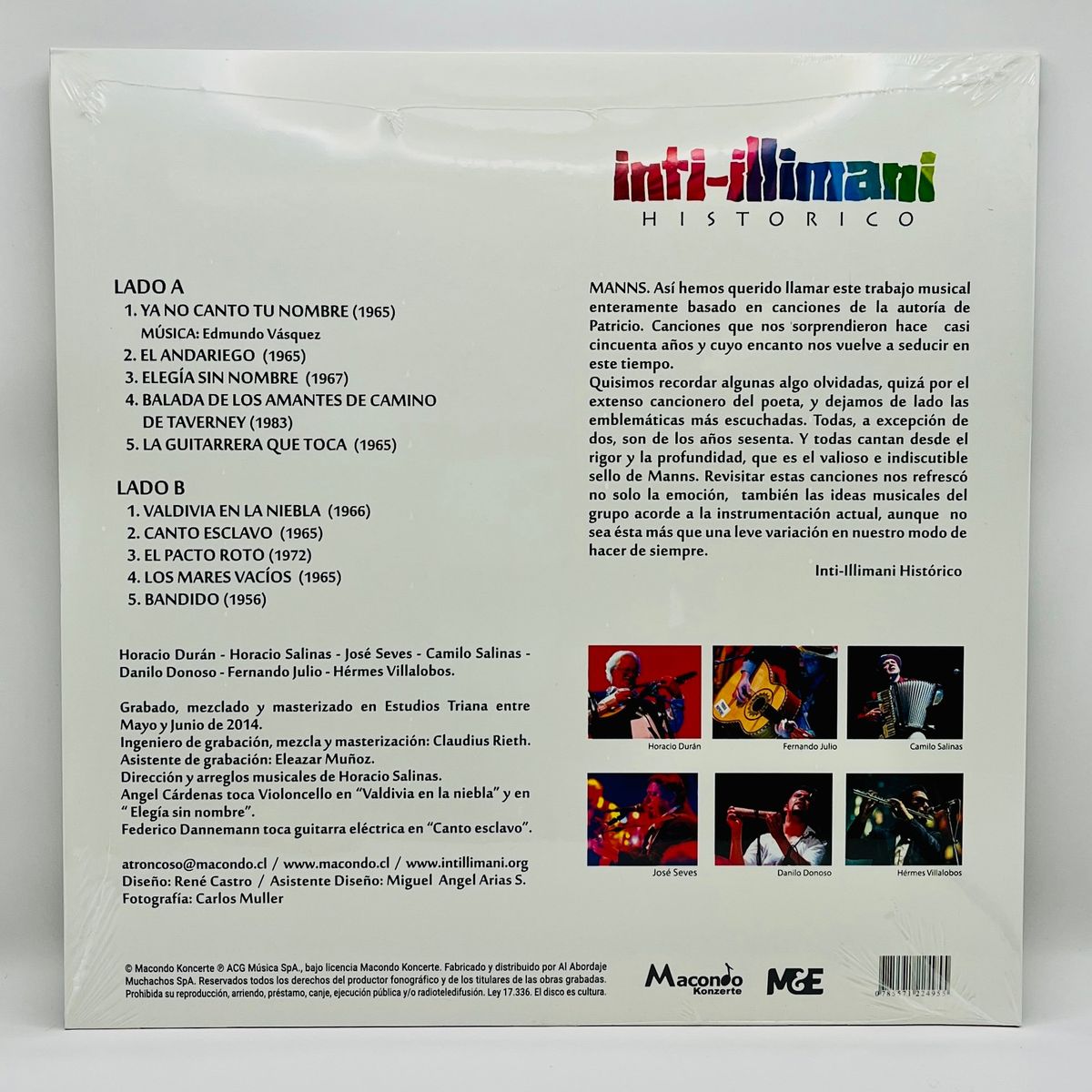 HITWAY MUSIC - INTI ILLIMANI HISTORICO - CANTA A MANSS - VINILO