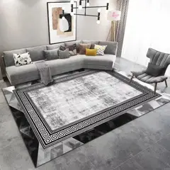 ANGELES DEL HOGAR - ALFOMBRA LISA CON DISEÑO EN 3D 200X240CM