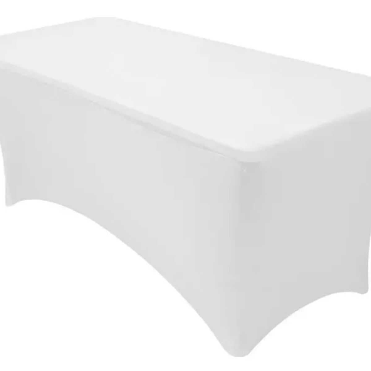 GENERICO - Funda Mantel Spandex Blanco 150cm x 75cm x 75cm