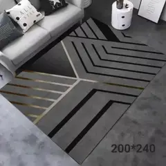 ANGELES DEL HOGAR - ALFOMBRA LISA CON DISEÑO EN 3D 200X240CM