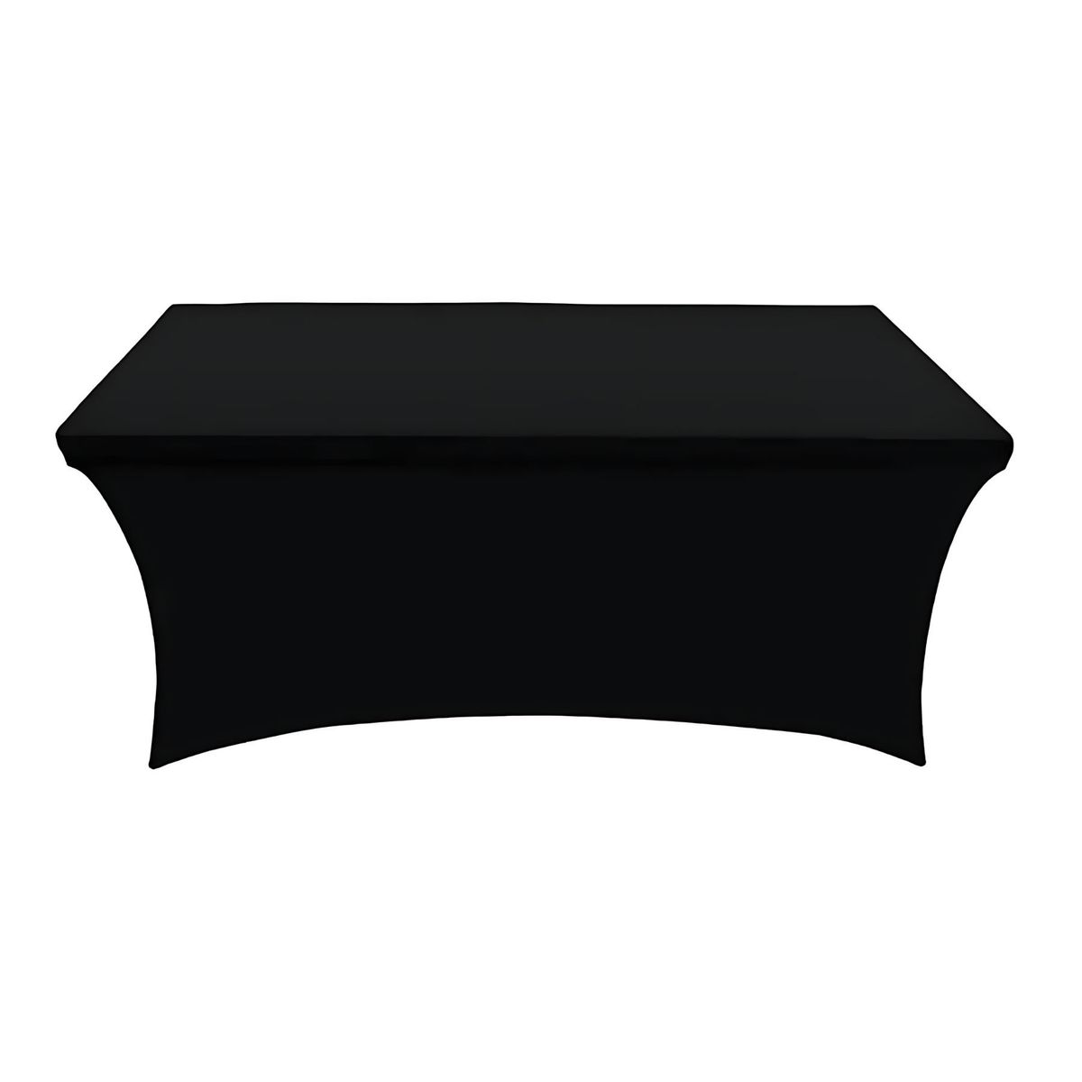 GENERICO - Funda Mantel Spandex Negro 150cm x 75cm x 75cm