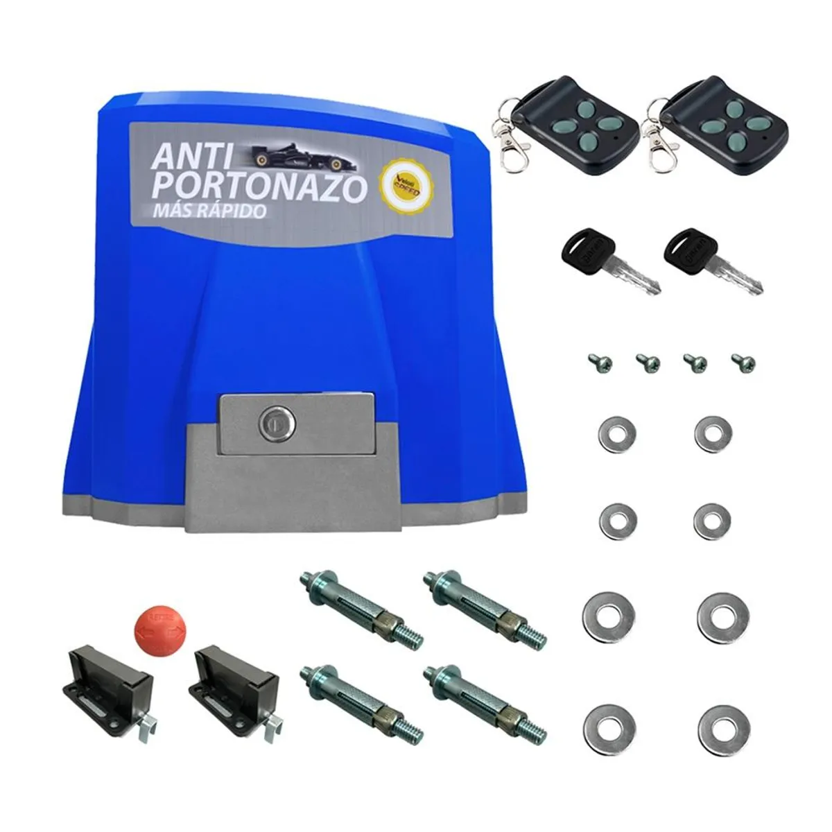 VELOTI - Portón Automático 1200 Kg Speed + 2 Controles Sin Cremallera