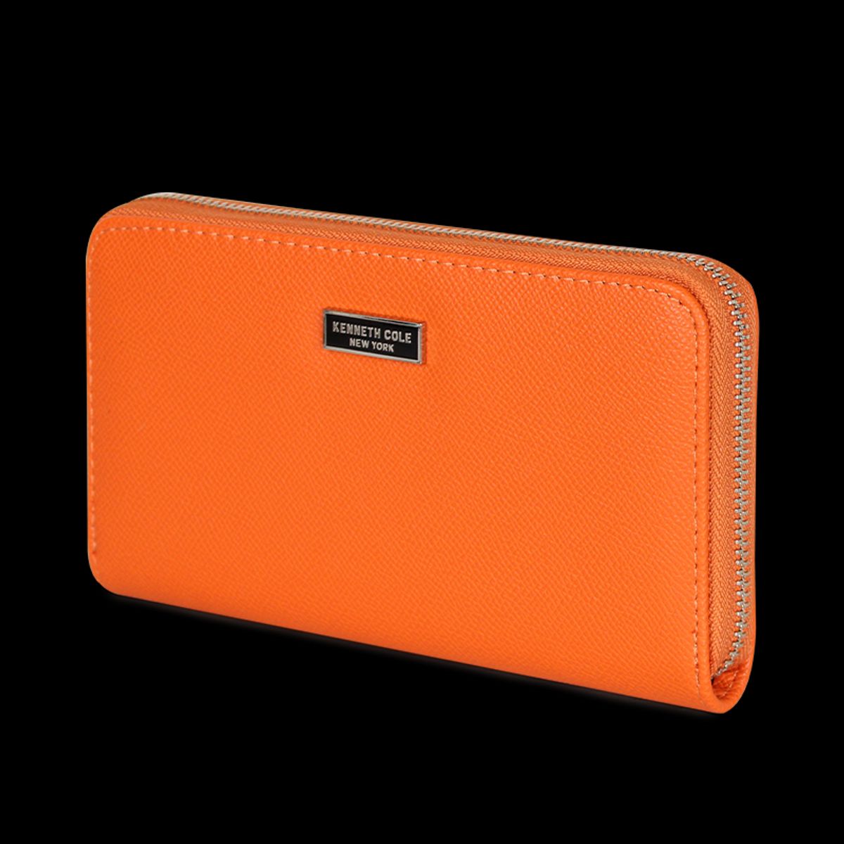 KENNETH COLE - Pack Billetera Flap-Bessie orange + Pañuelo Alcala Kenneth Cole