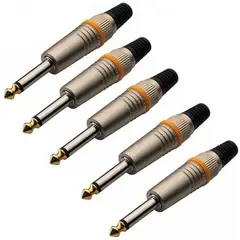 ROCKCABLE - Conector Plug mono RCL10002M - 5 piezas