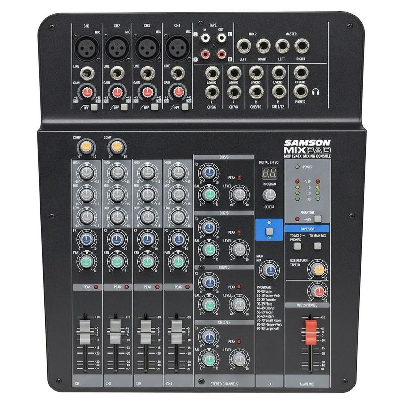 SAMSON - Mixer USB con efectos Samson MXP124FX