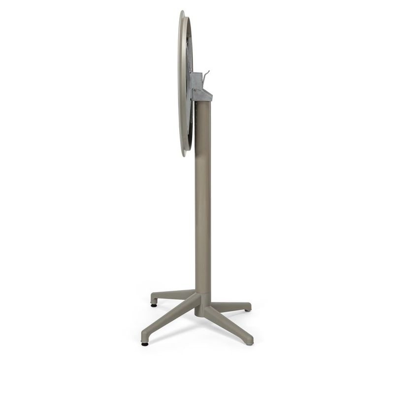 ROCA NEGRA - Mesa Moon Bar 60cm Redonda Plegable Taupe